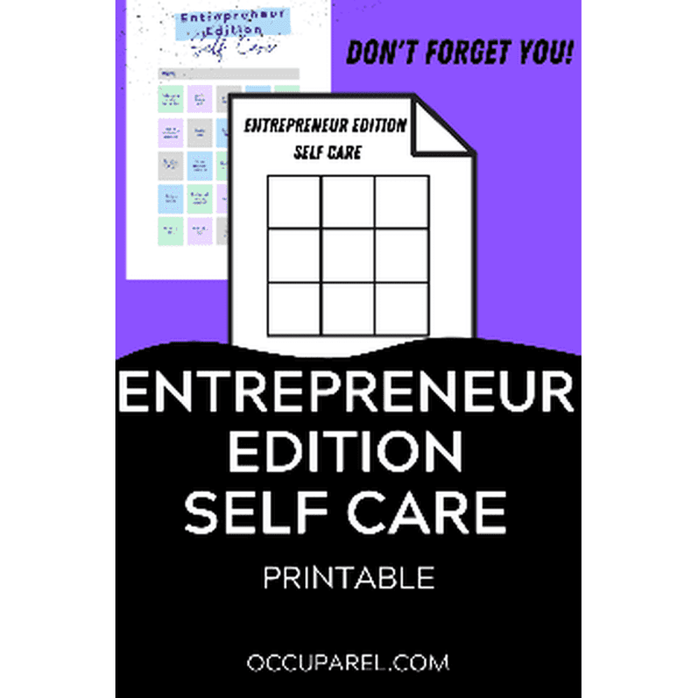 entrepreneur self care ideas