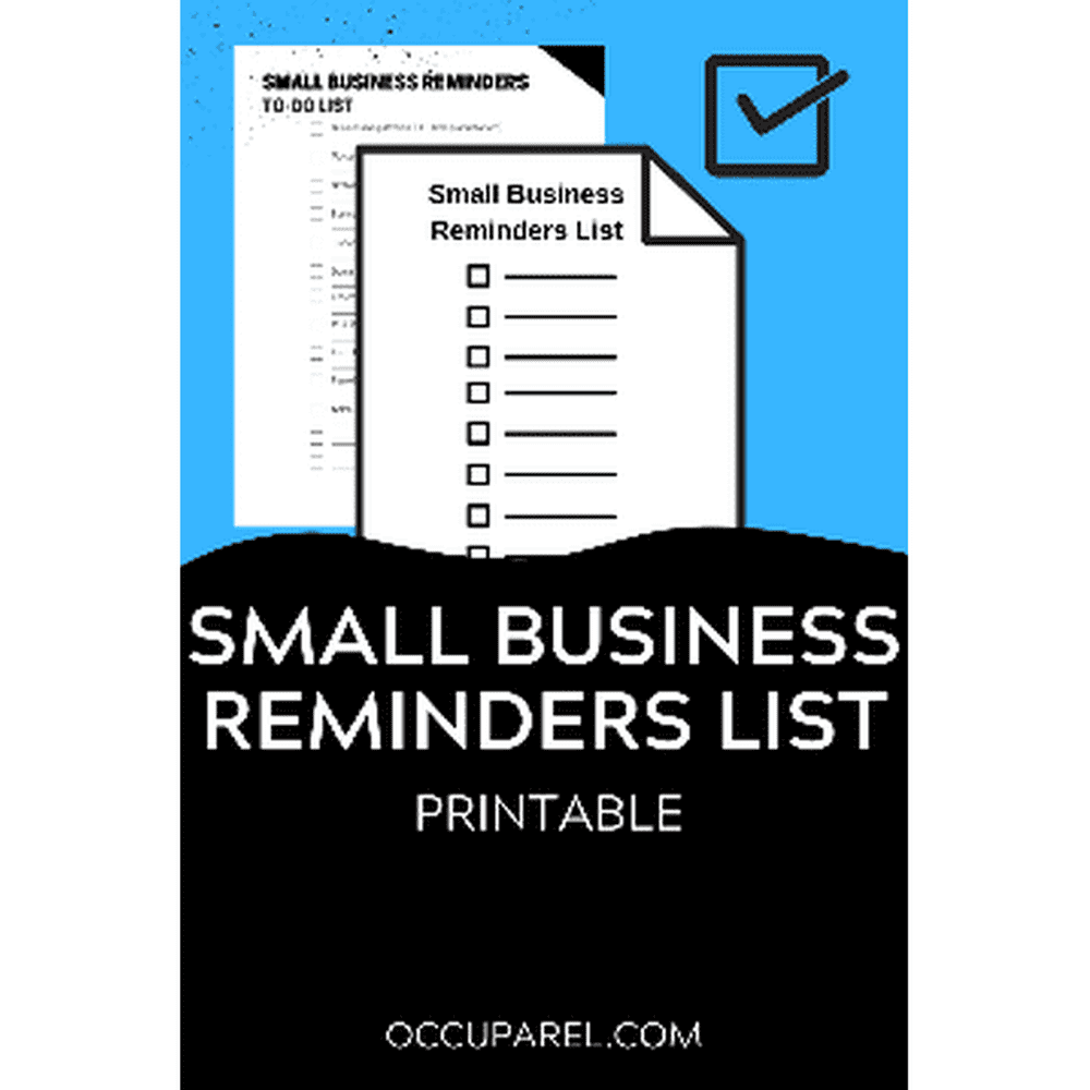 business reminder list